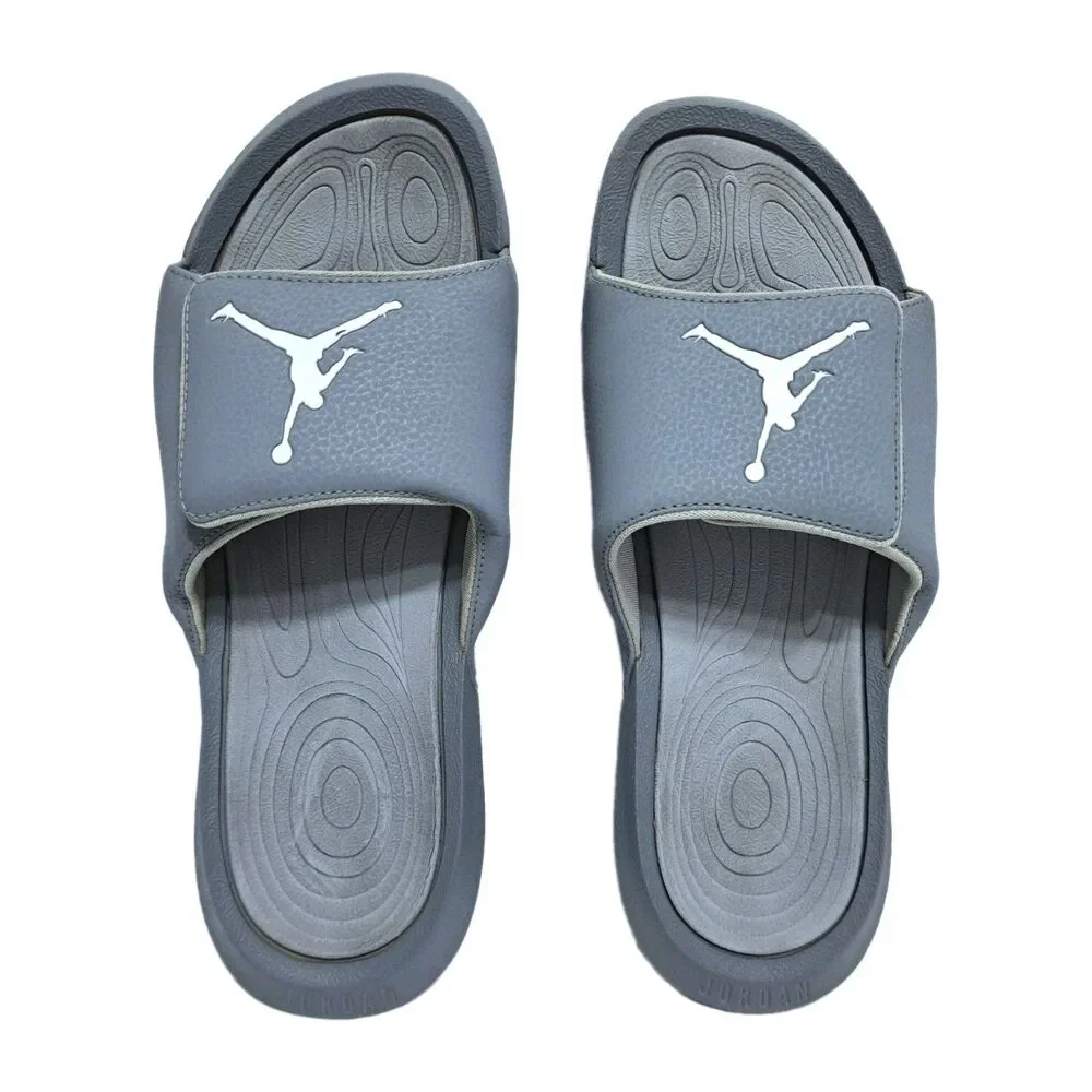 Nike Men's Jordan Hydro 6 Cool Grey Size 10 881473-004 Slides Sandals Beach Pool